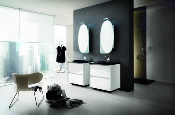 Moderne Badmöbel von Artesi eleganter Hochglanz und