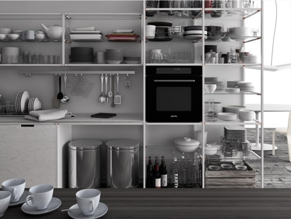 Innovative moderne Einbauküche im IndustrialStyle von Demode