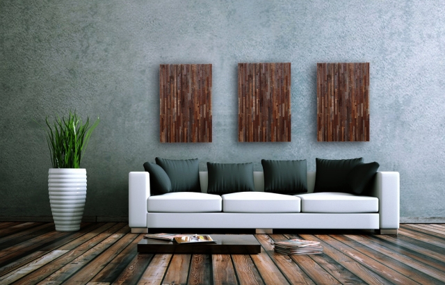 Moderne Wandkunst Aus Wiederverwertetem Holz Bringt Die Natur Ins Haus