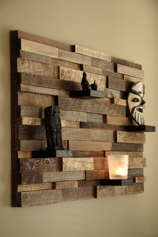 Moderne Wandkunst Aus Wiederverwertetem Holz Bringt Die Natur Ins Haus