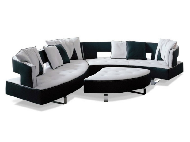 Das modulare Ledersofa mit futuristischer Form von Formenti