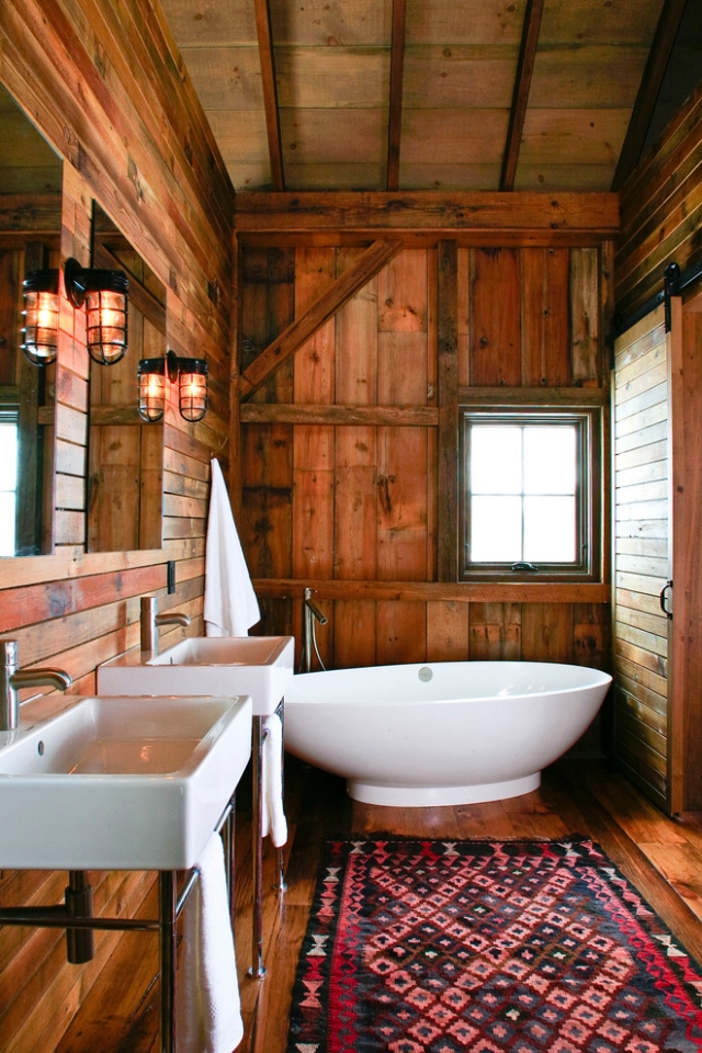 Badezimmer einrichten im rustikalen Landhausstil