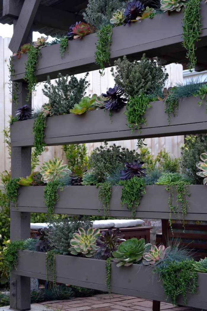 DIY Sichtschutz für Terrassen aus Pflanzen 25 Inspirationen