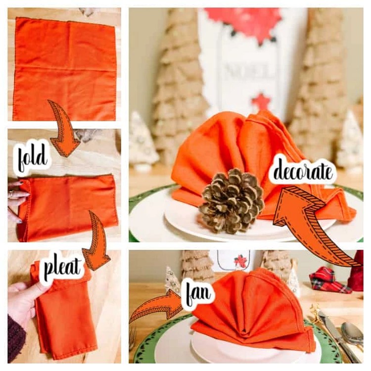 Thanksgiving Napkin Folding Ideas Seasonal Decoration for Your Table