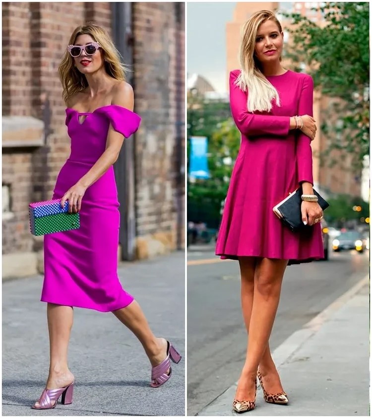 Spring 2022 Fuchsia Dress Outfit Ideas Look at the Latest Fashion Trends