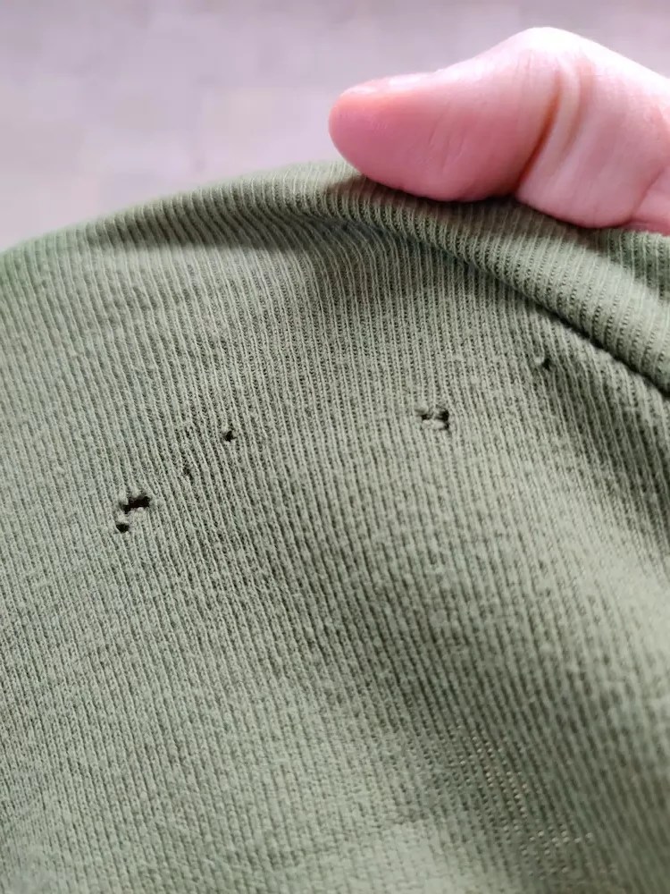 Small Holes in Clothes What Causes Them and How to repair and Prevent