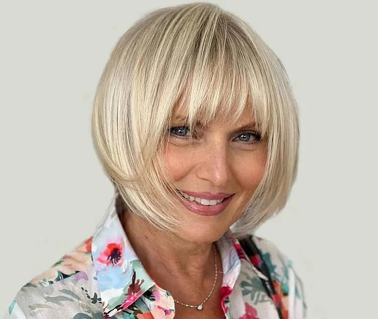 +45 Bangs Youthful Hairstyles Over 50