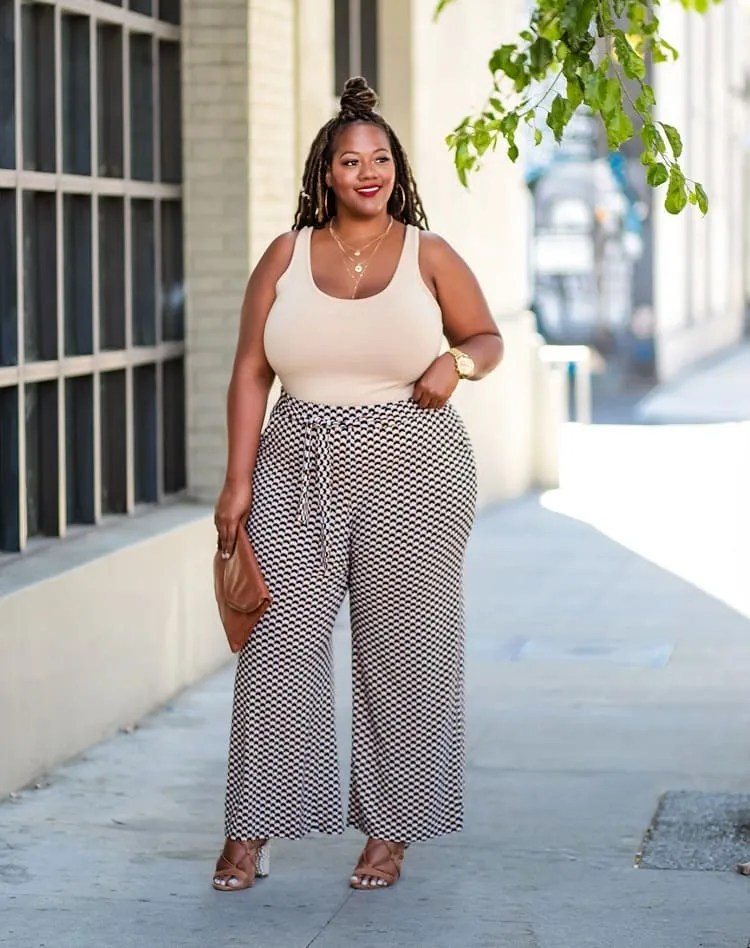 How to Style Wide Leg Pants for Plus Size Women in Summer? 18 Inspiring