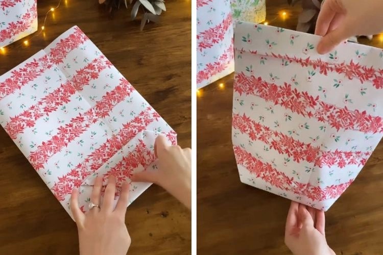 How to Make a Bag with Wrapping Paper for Christmas?