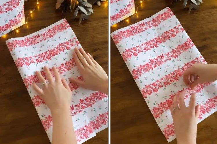 How to Make a Bag with Wrapping Paper for Christmas?