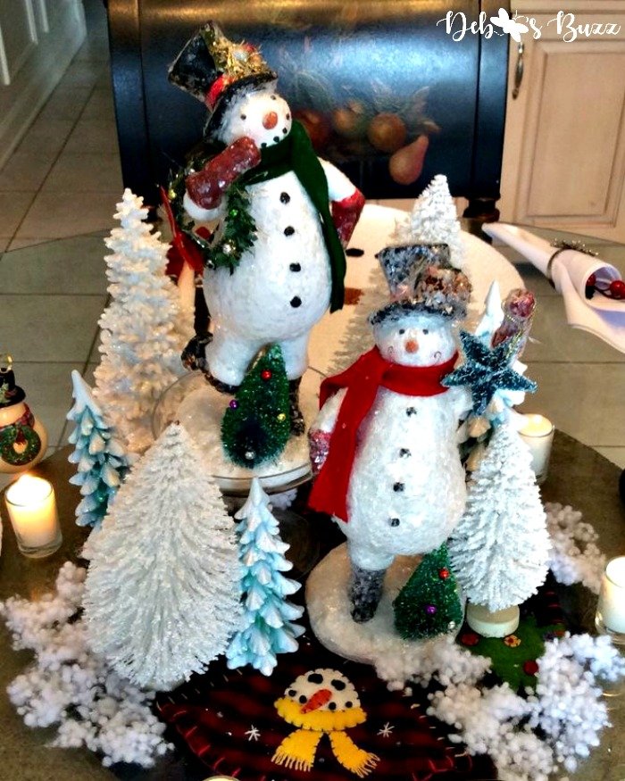 5 Snowman Centerpieces Decorate Winter Table Debbee's Buzz