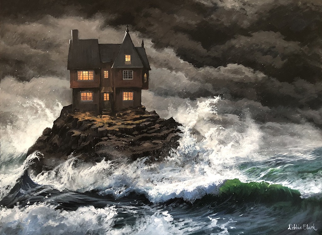 House Built on a Rock Debbie Clark Art