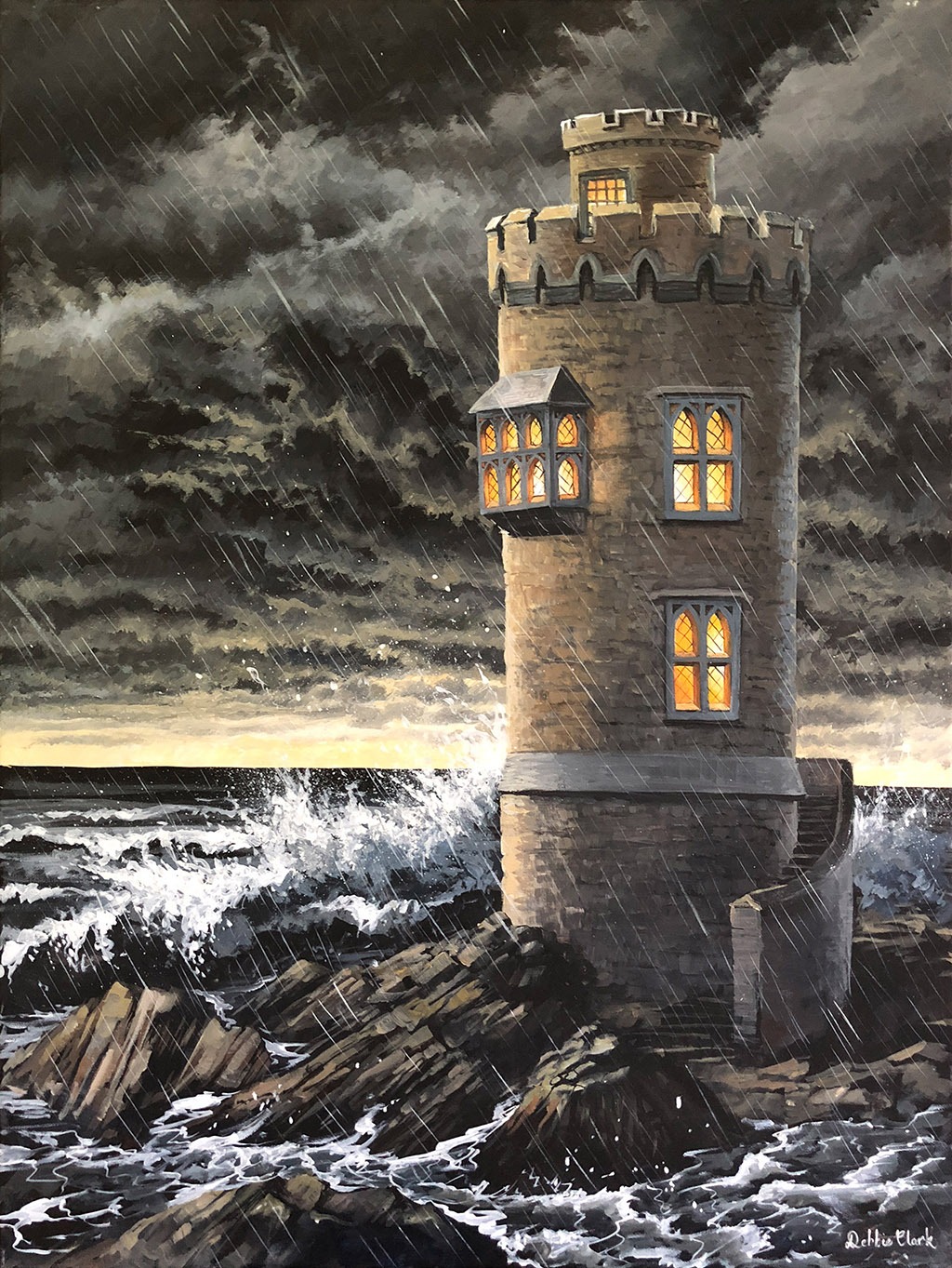 The Strong Tower Debbie Clark Art