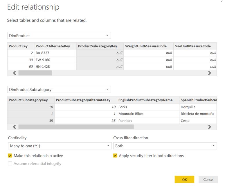 Power BI Cross Filter Direction Debbies Microsoft Power BI, SQL