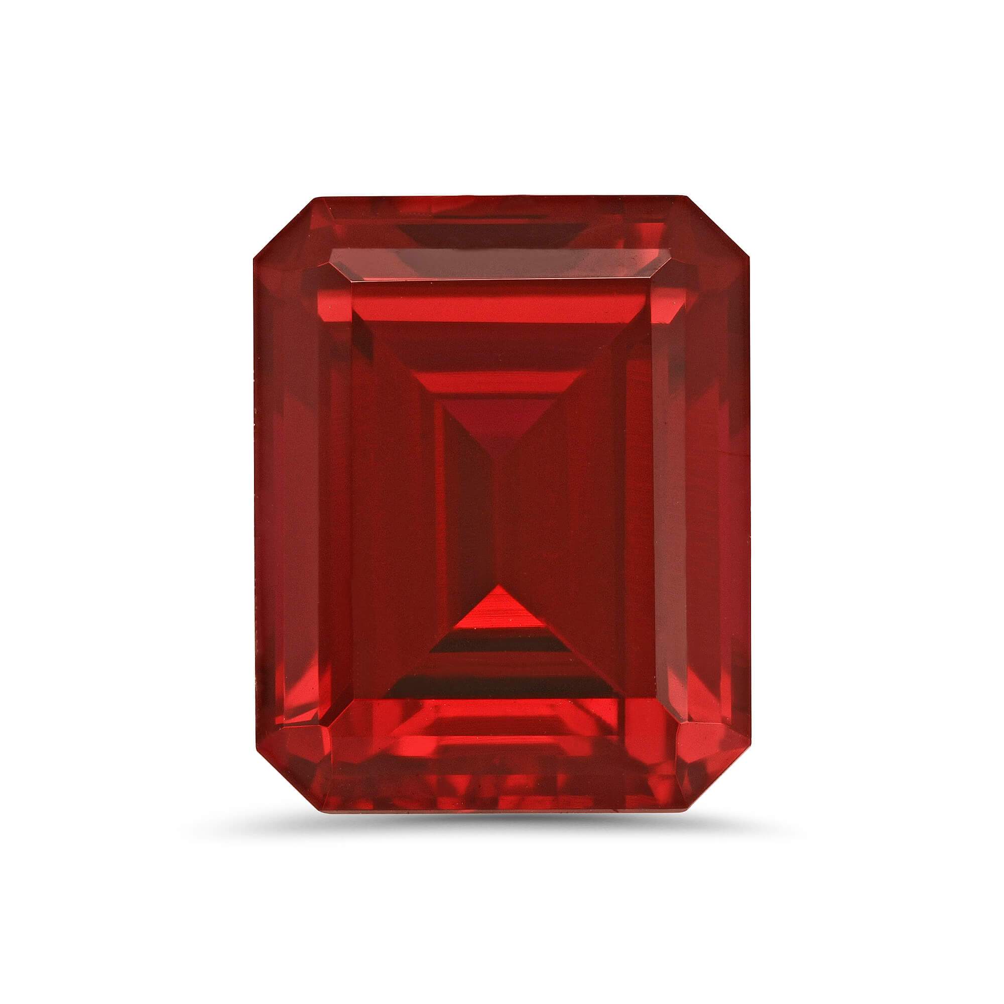Emerald Cut Lab Created Ruby Loose Lab Grown Ruby deBebians