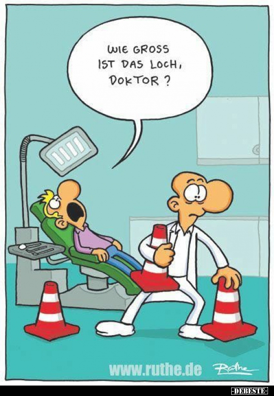 Wie gross ist das Loch, Doktor?.. Lustige Bilder, Sprüche, Witze