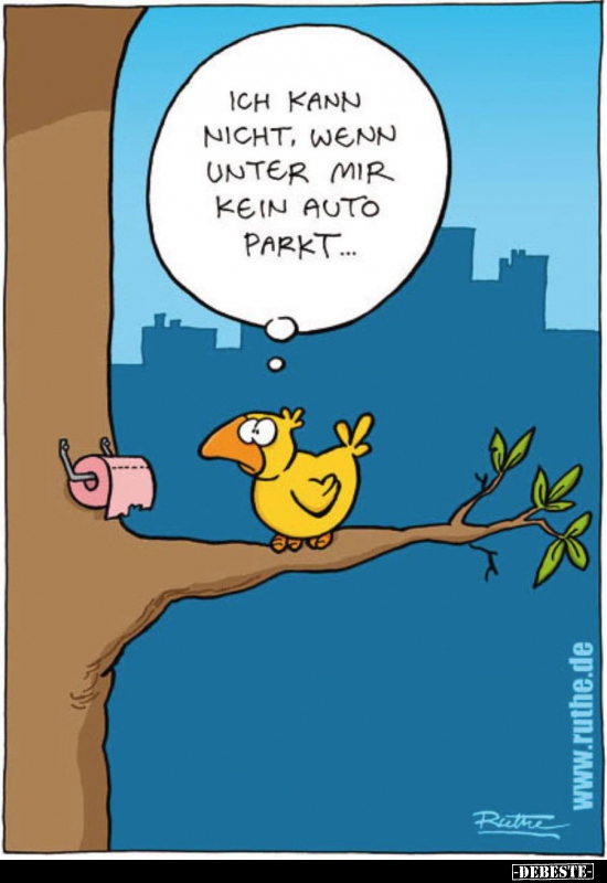 "Ich kann nicht, wenn unter mir kein Auto parkt