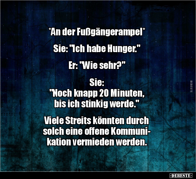 An Der Fußgängerampel* Sie: "Ich Habe Hunger..." | Lustige Bilder, Sprüche, Witze, Echt Lustig 587_x_640_jpg