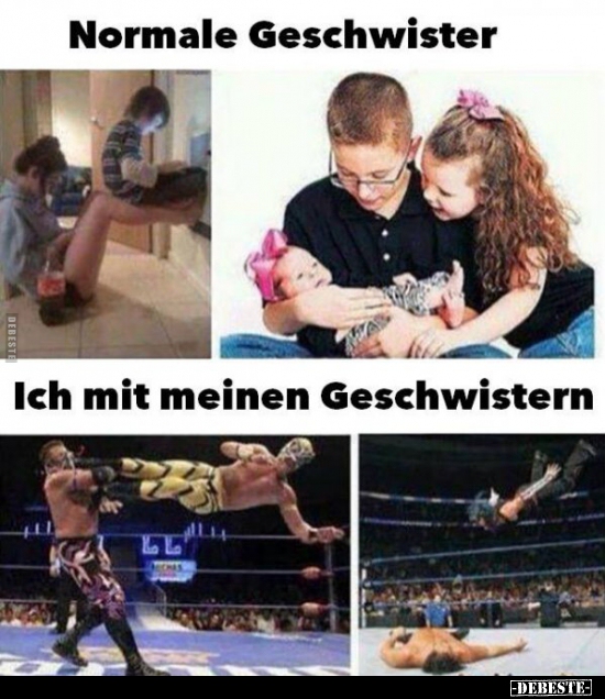 Normale Geschwister / Ich Mit Meinen Geschwistern. | Lustige Bilder, Sprüche, Witze, Echt Lustig 636_x_550_jpg