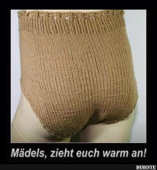 Mädels, zieht euch warm an! Lustige Bilder, Sprüche, Witze, echt lustig