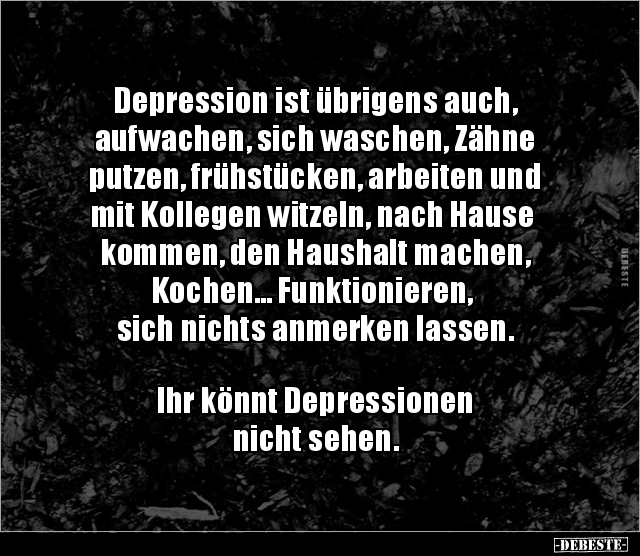 depression Witze und Sprüche DEBESTE.de