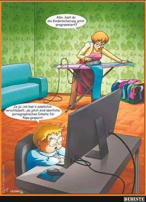 Also.. hast du die Kindersicherung jetzt programmiert? | Lustige Bilder, Sprüche, Witze, echt lustig
