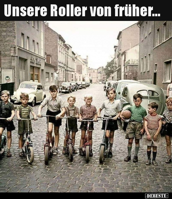 Unsere Roller von früher... Lustige Bilder, Sprüche, Witze, echt lustig