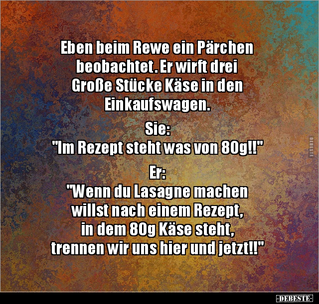 Eben Beim Rewe Ein Pärchen Beobachtet. Er Wirft Drei.. | Lustige Bilder, Sprüche, Witze, Echt Lustig 611_x_640_jpg