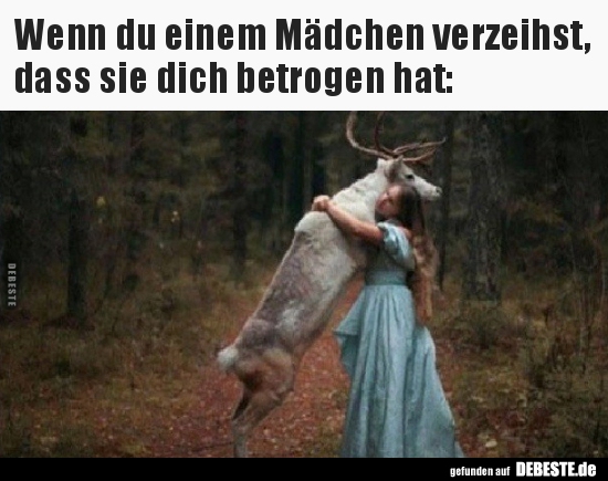 Wenn Du Einem Madchen Verzeihst Dass Sie Dich Betrogen Lustige Bilder Spruche Witze Echt Lustig