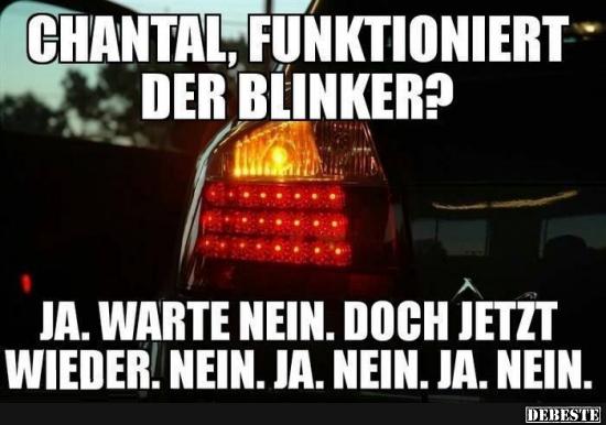 Chantal, Funktioniert Der Blinker? | Lustige Bilder, Sprüche, Witze, Echt Lustig 386_x_550_jpg