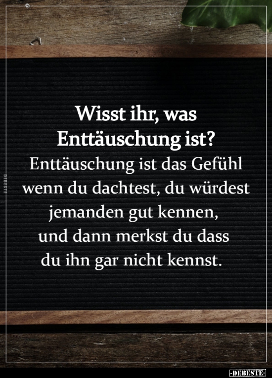Wisst Ihr Was Enttauschung Ist Lustige Bilder Spruche Witze Echt Lustig
