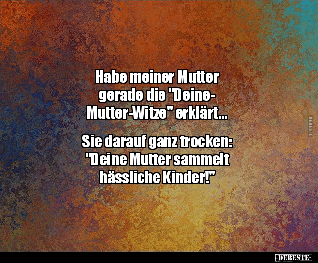 Schwarzer Humor Deine Mutter Knockin Jokes