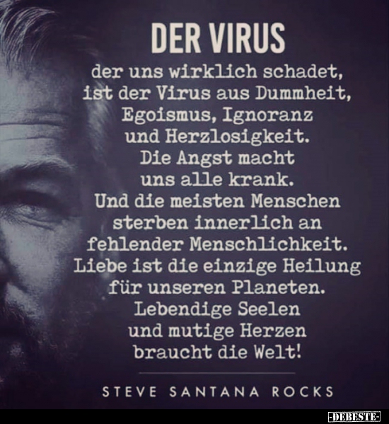 Der Virus Der Uns Wirklich Schadet Ist Der Virus Aus Lustige Bilder Spruche Witze Echt Lustig