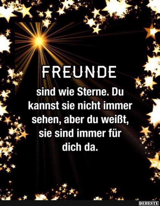 Freunde sind wie Sterne.. Lustige Bilder, Sprüche, Witze, echt lustig