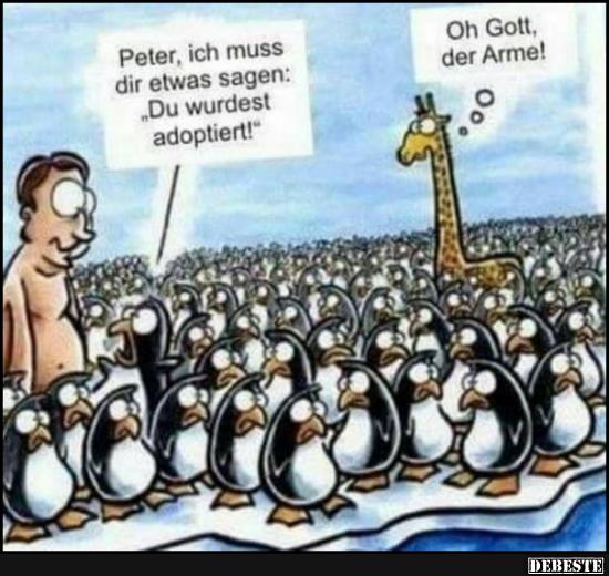 Peter, ich muss dir etwas sagen 'Du wurdest adoptiert!' Lustige