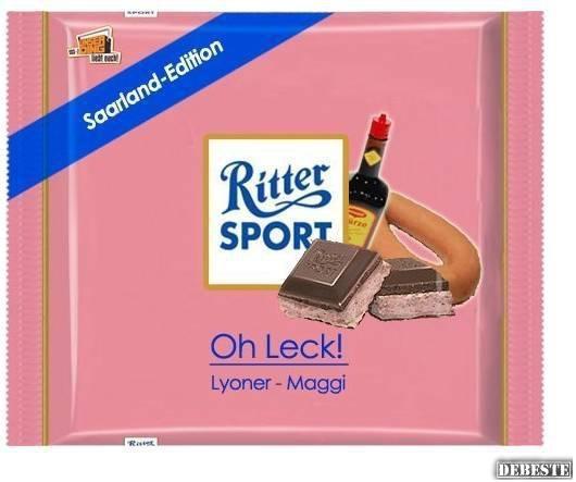 Ritter Sport Lyoner / Maggi (SaarlandEdition) Lustige Bilder