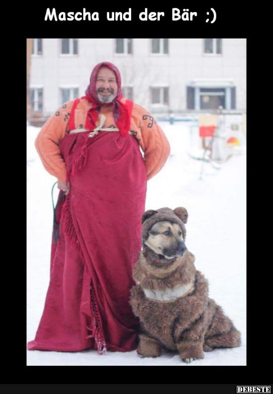 Mascha und der Bär Lustige Bilder, Sprüche, Witze, echt lustig
