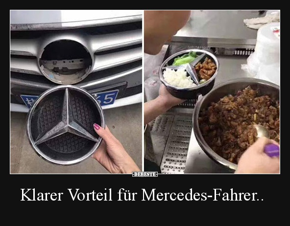 Klarer Vorteil für MercedesFahrer.. Lustige Bilder, Sprüche, Witze