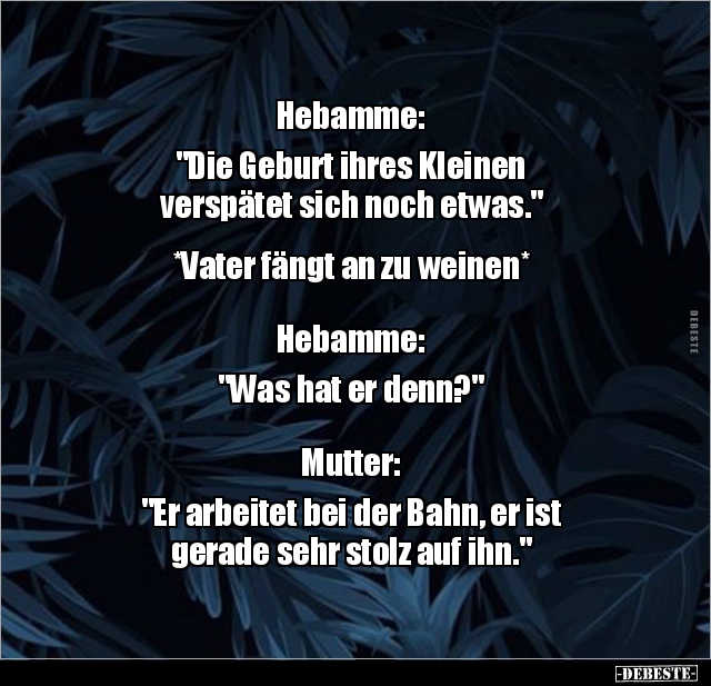 Hebamme "Die Geburt ihres Kleinen verspätet sich noch.." Lustige