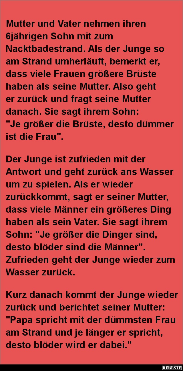 Mutter Und Vater Nehmen Ihren 6Jährigen Sohn Mit.. | Lustige Bilder, Sprüche, Witze, Echt Lustig 1300_x_640_jpg