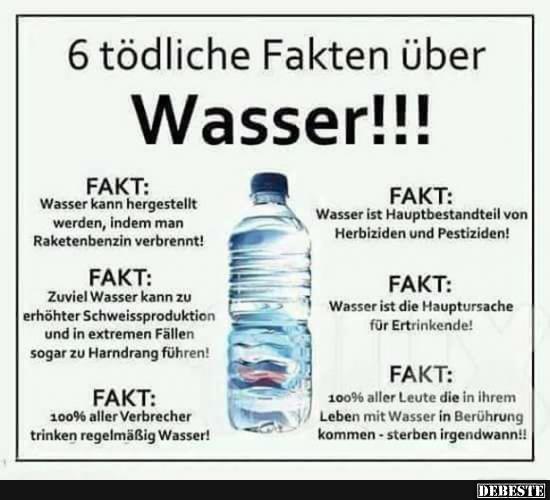 6 Todliche Fakten Uber Wasser Lustige Bilder Spruche Witze Echt Lustig