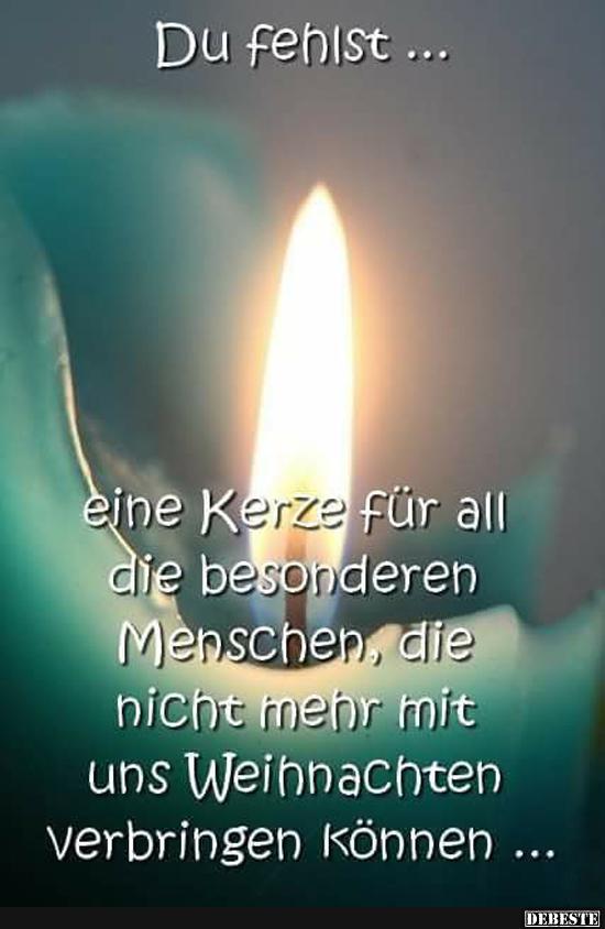 Du fehlst.. eine Kerze für all die besonderen Menschen.. Lustige