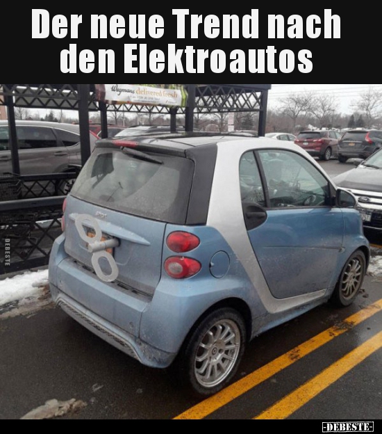 Der neue Trend nach den Elektroautos.. Lustige Bilder, Sprüche, Witze