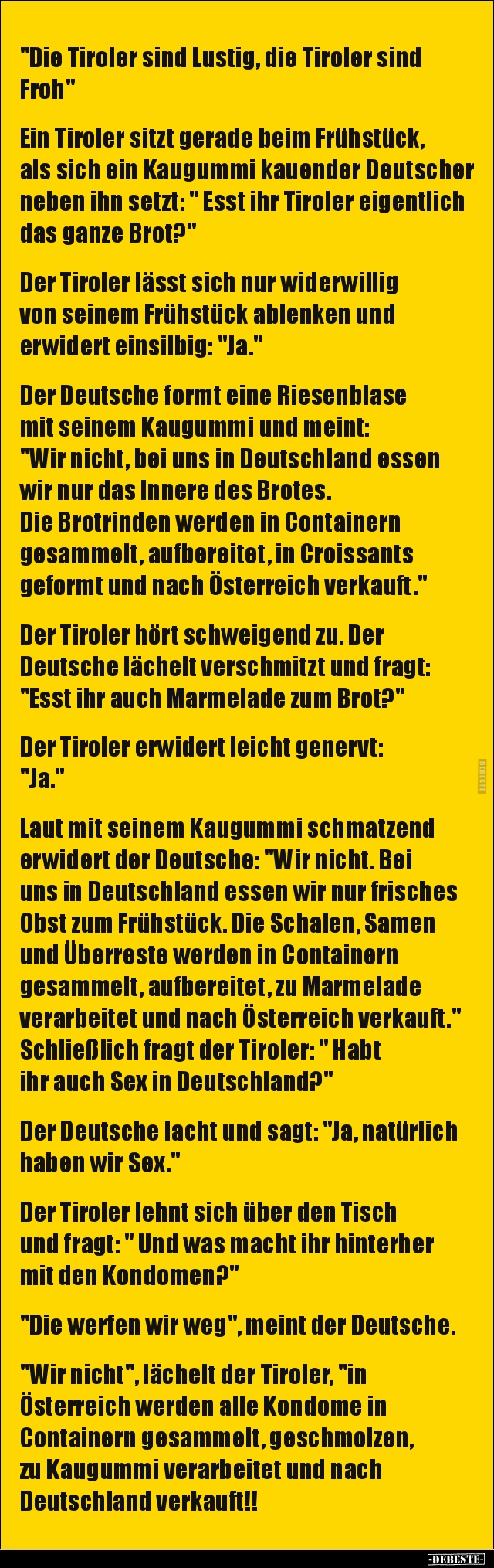 "Die Tiroler sind Lustig, die Tiroler sind Froh".. Lustige Bilder