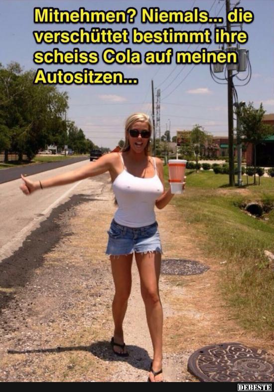 Mitnehmen? Niemals.. die verschüttet bestimmt.. Lustige Bilder