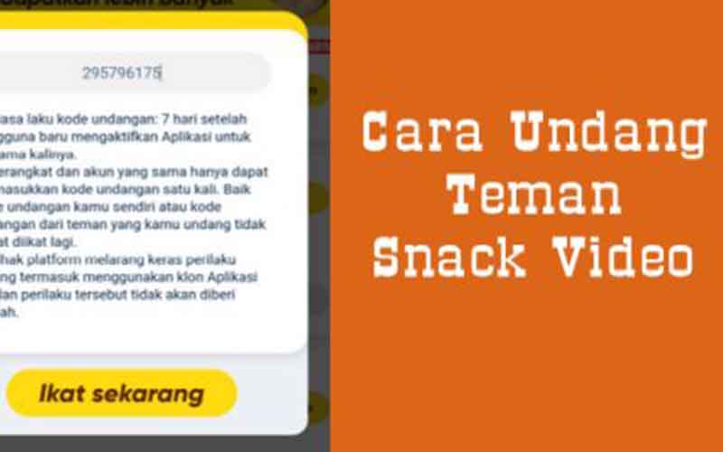 Cara Undang Teman Di Snack Video Dengan Mudah Debgameku