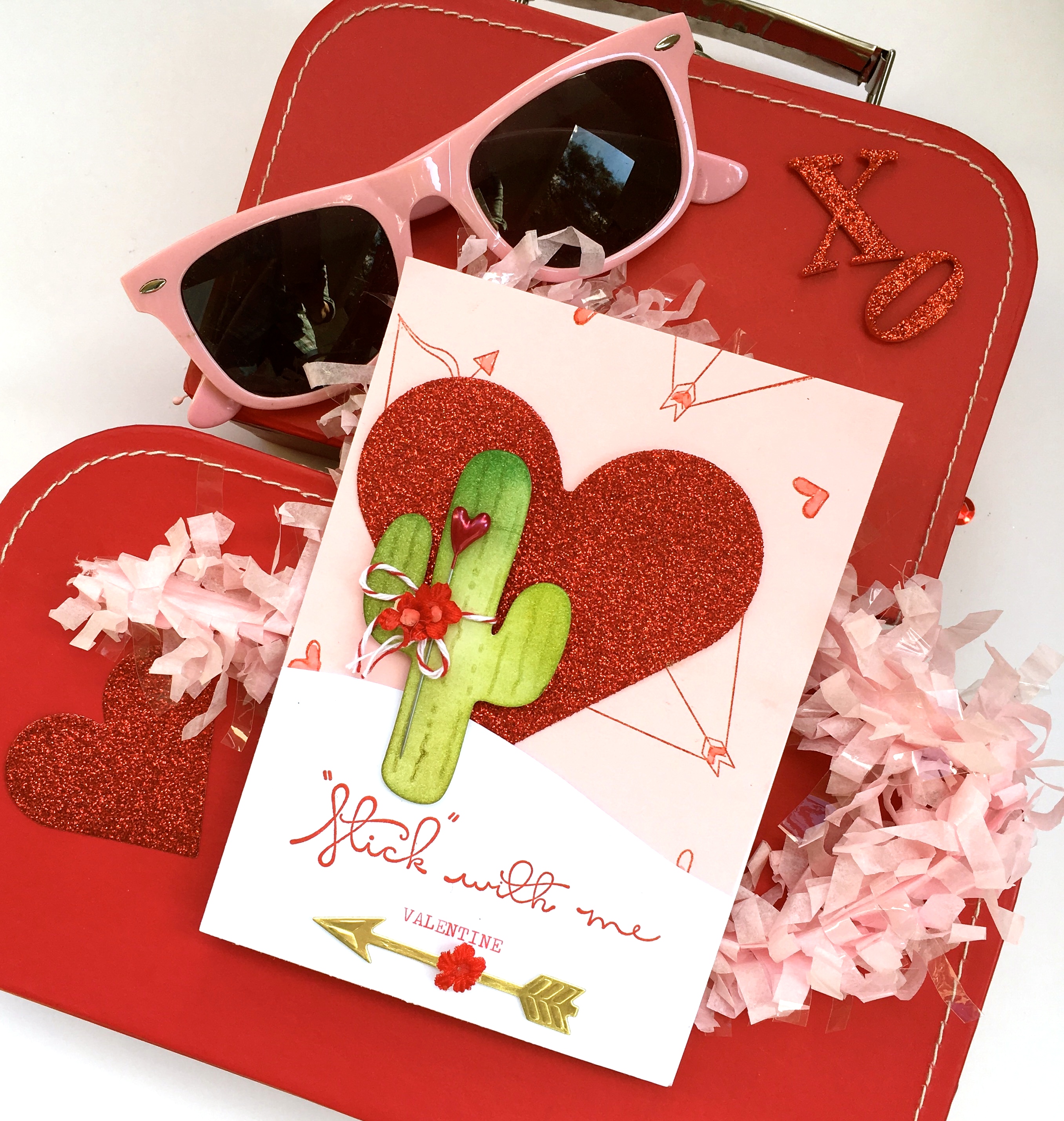 Stamps, Dies and a Valentine Card