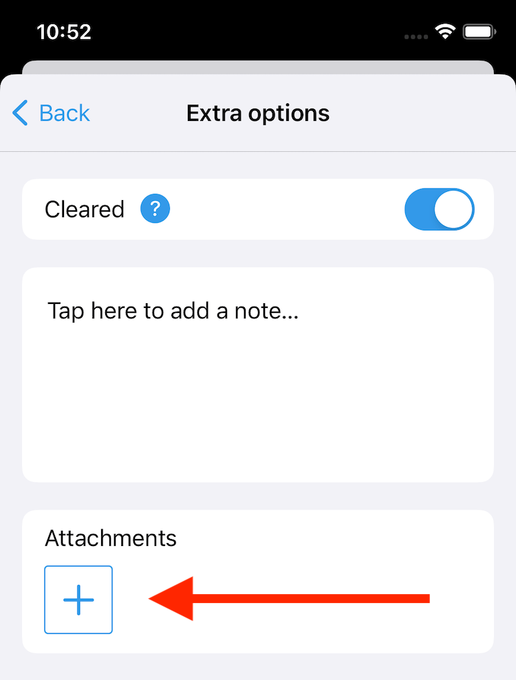 Debit & Credit Transaction Attachments