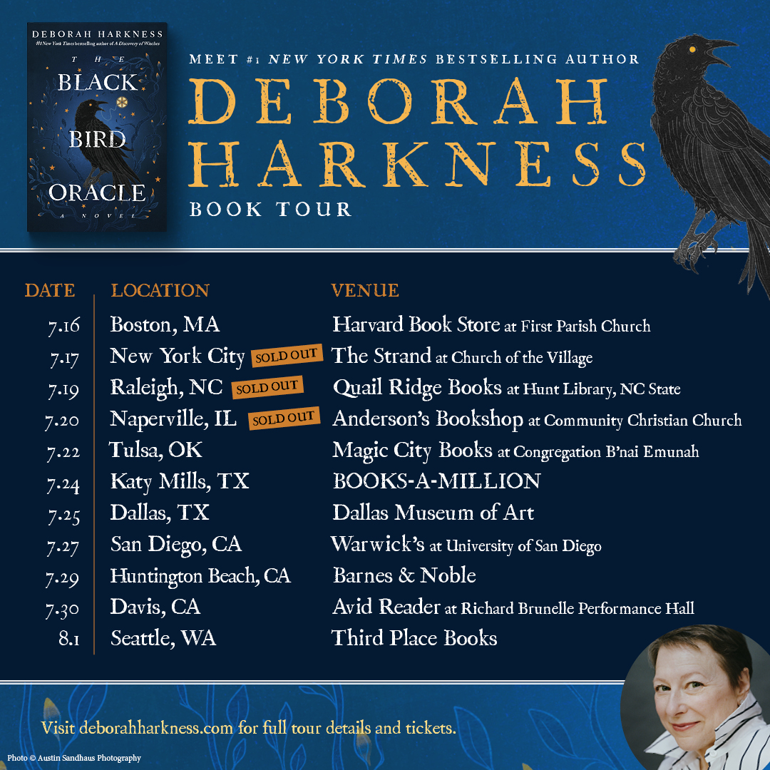 The Black Bird Oracle, published July 16, 2024 Deborah Harkness