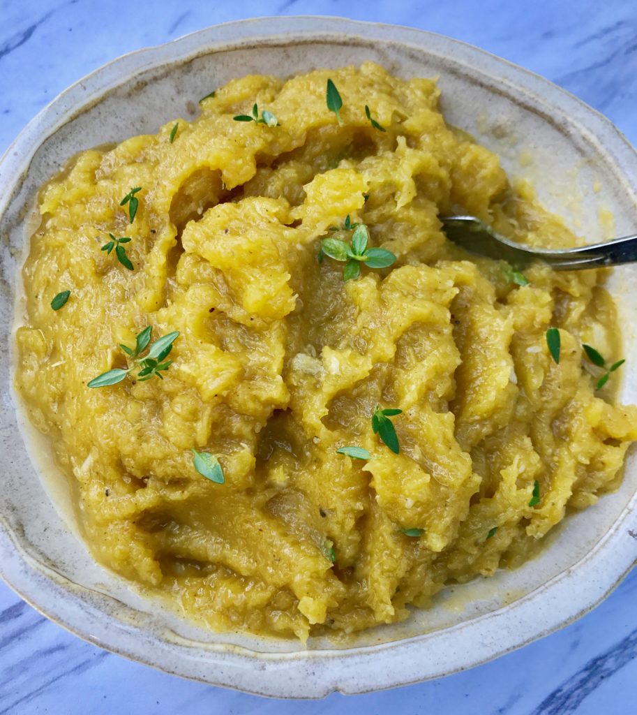 Mashed Acorn Squash Debra Klein Easy Plant Based Recipes